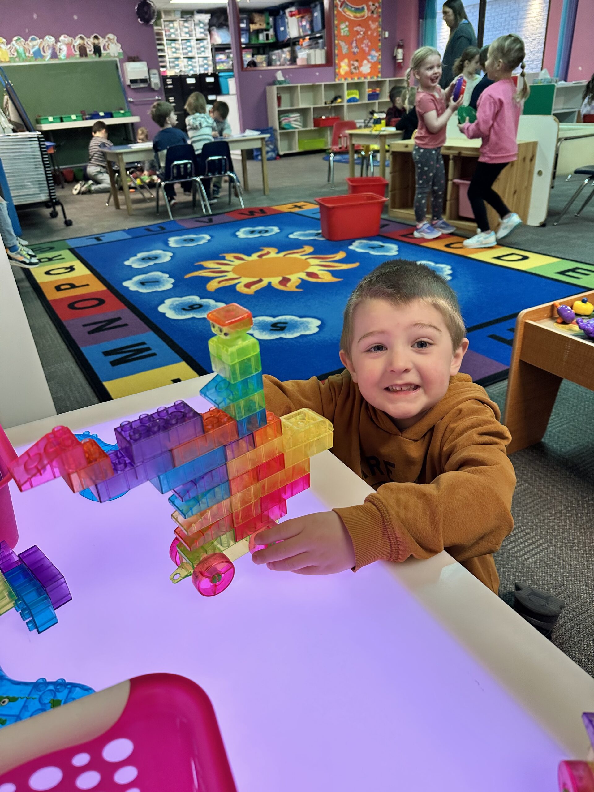 Children learning and playing at Sunshine Park Preschool